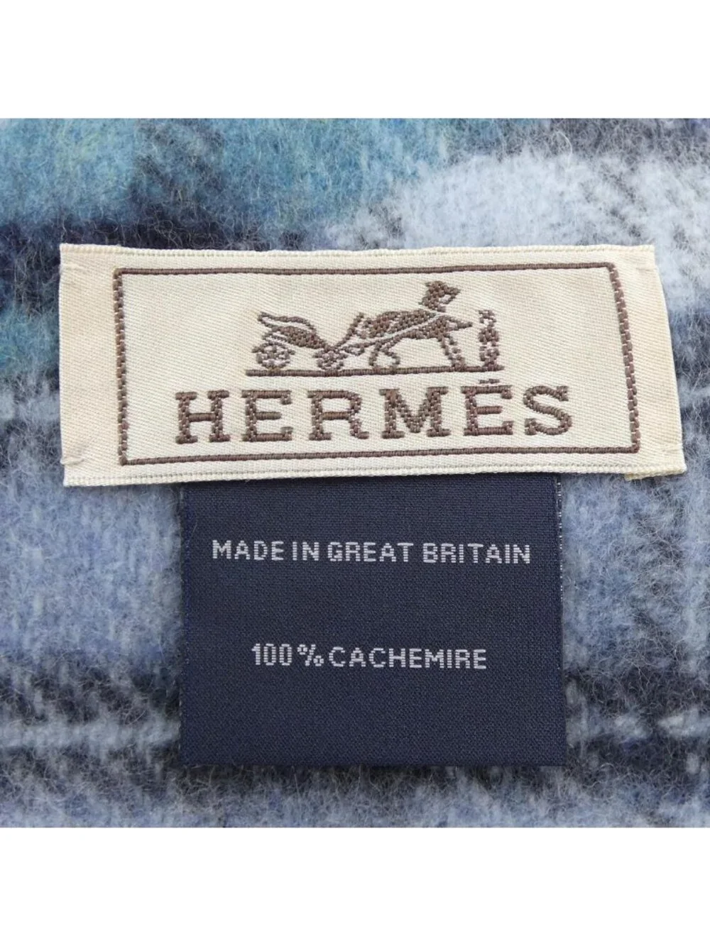 Hermes Scarf Blue